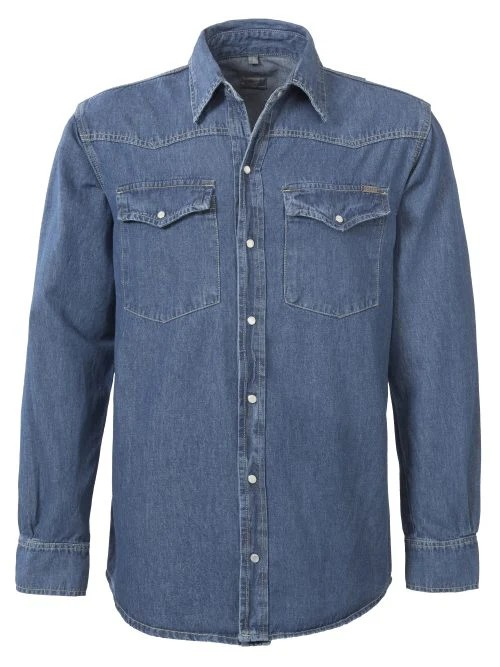 Hemd BRAD A54 Denim Shirt 100% OCS Cotton Herren – Brams