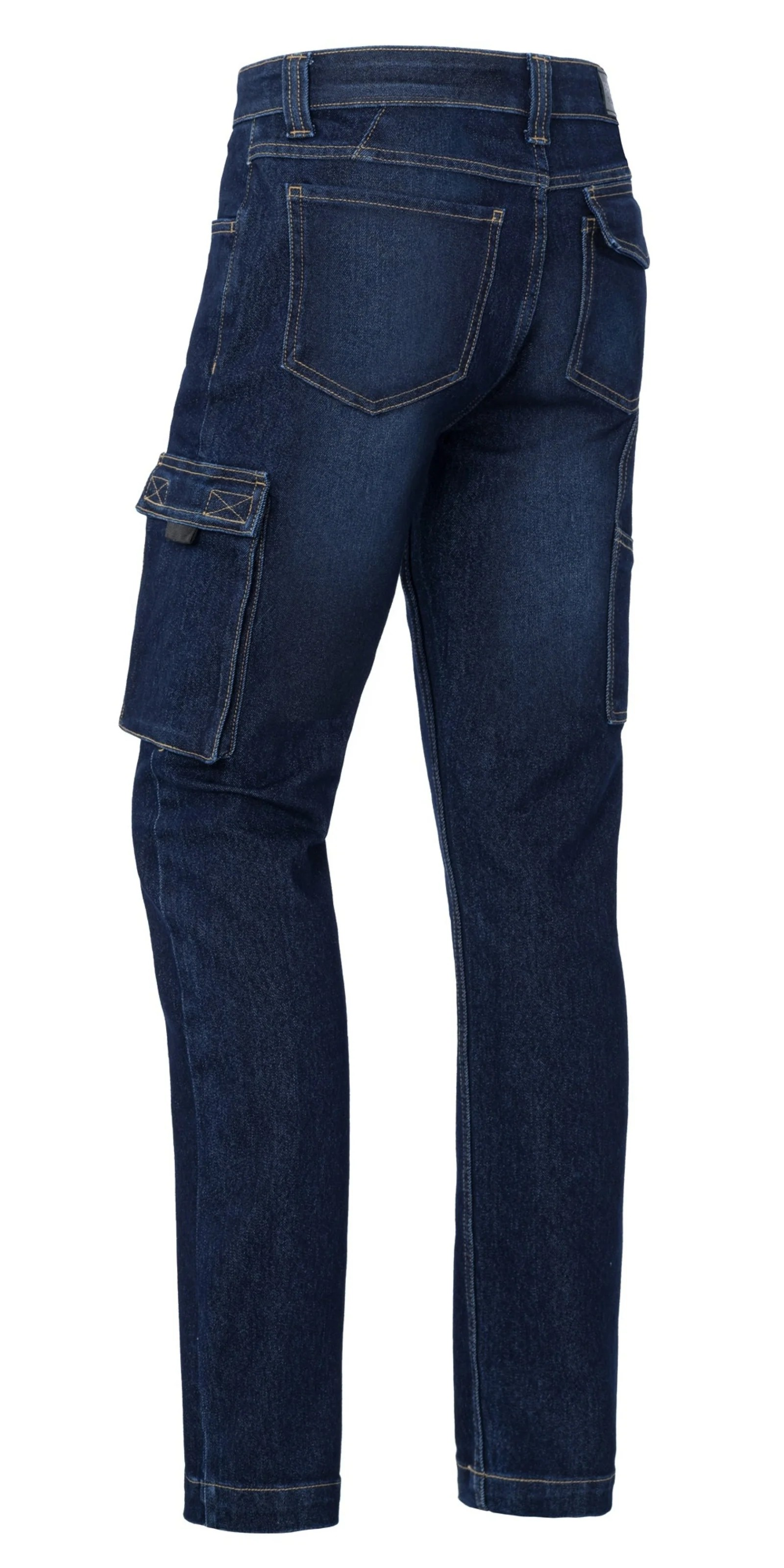 Hose LAURA Dark Blue Stretch Denim X34 Worker Damen – Brams
