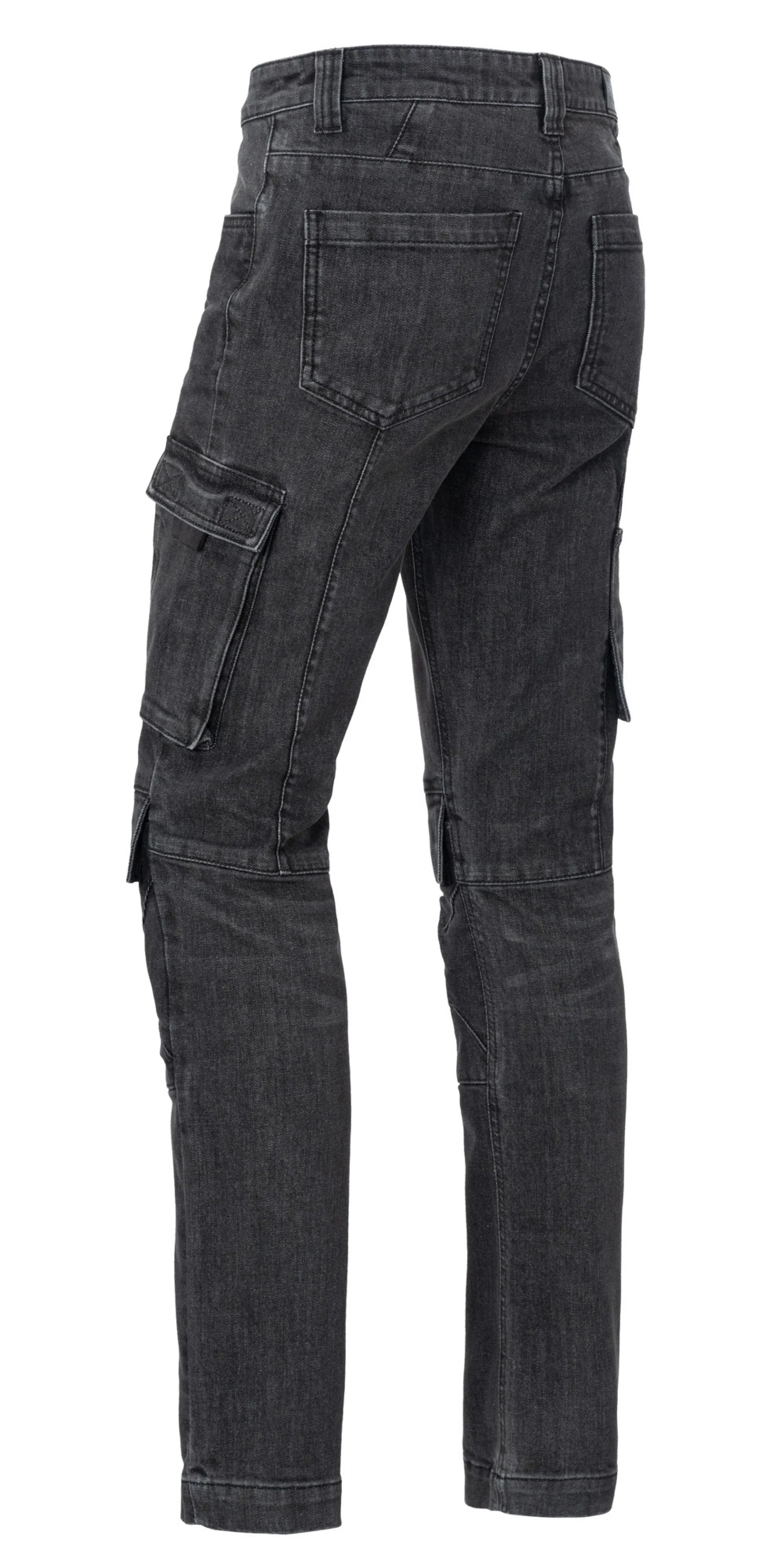 Hose LARA Black Stretch Denim X35 Worker Damen – Brams
