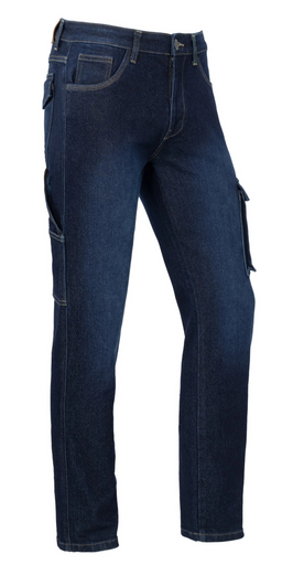 Hose DONNY Dark Blue Stretch Denim X34 Worker Herren – Brams